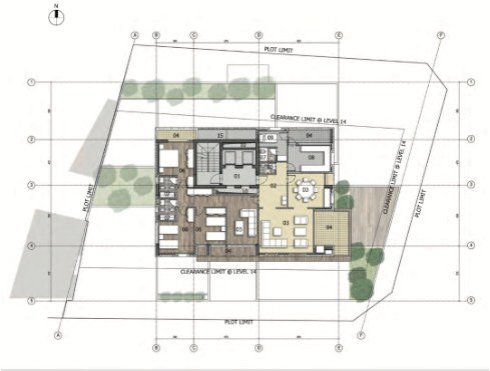 Immeuble résidentiel — façade sud