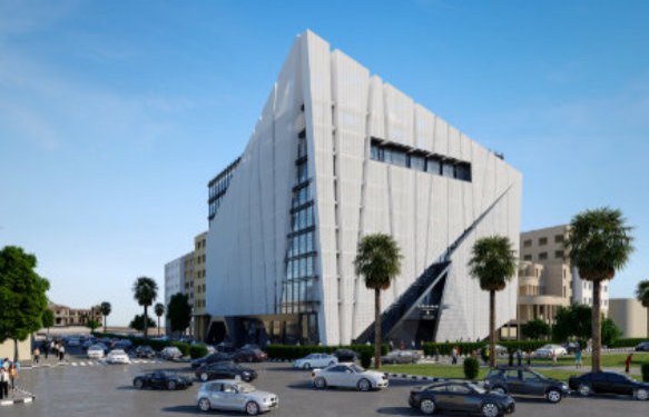 Immeuble de bureaux — rendu 3D