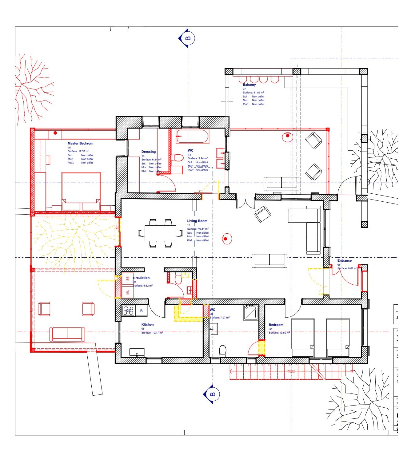 Plan d’étude de la maison traditionnelle libanaise